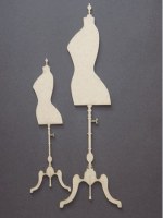 Chipboards DRESS FORM #2 - Dusty attic