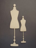 Chipboard DRESS FORM #1 - Dusty attic