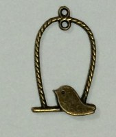 Charm BIRDCAGE bronze