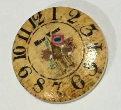 Bouton bois HORLOGE 07