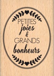 {Capsule avril 2016}Tampon bois OVAL PETITES JOIES - Florilèges