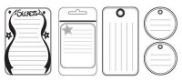 Pastilles journaling simples BLANC - Sultane