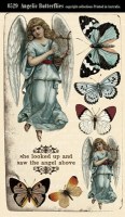 Etiquette ANGELIC BUTTERFLIES - Collections elements