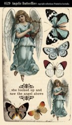 Etiquette ANGELIC BUTTERFLIES - Collections elements