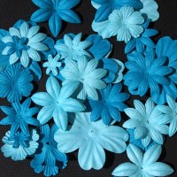 Fleurs FLORIPETAL AZUR-PETROLE
