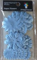 Paper flower FADED BLUE JEANS - Imaginisce