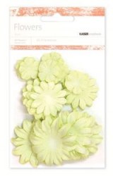 Fleurs multi tailles LEMON LIME - Kaisercraft