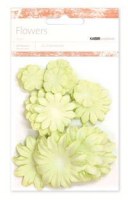 Fleurs multi tailles LEMON LIME - Kaisercraft