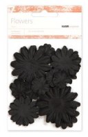 Fleurs multi tailles MIDNIGHT - Kaisercraft