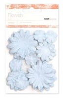 Fleurs multi tailles BABY BLUE - Kaisercraft