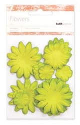 Fleurs multi tailles LIME - Kaisercraft