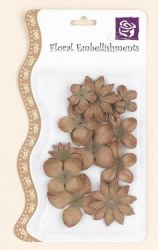 Floral embellishments MARRON - Prima