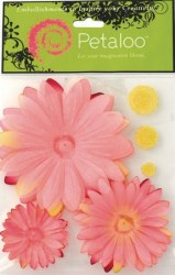 Layered daisies PINK - Petaloo