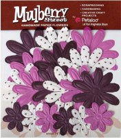 Fleurs EMBOSSED DAISIES Eggplant - Petaloo