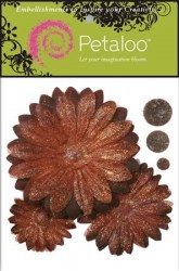 Fleurs GLITTER DAISY PEEL Brown - Petaloo