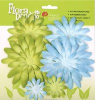 Double delight daisy GREEN/BLUE - Petaloo