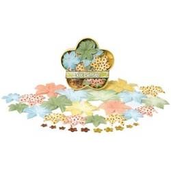 Dahlia petal box large Gold/Peach/Green/Blue - Petaloo