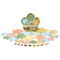 Dahlia petal box large Gold/Peach/Green/Blue - Petaloo