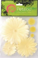 Layered daisies CREAM - Petaloo