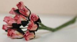 Bouquet 12 PETITE ROSEBUD PEACH