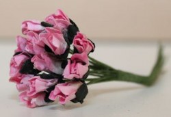 Bouquet 12 PETITE ROSEBUD PINK