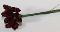 Bouquet 12 PETITE ROSEBUD CLARET