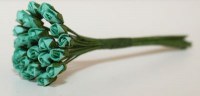 Bouquet 24 MINI ROSEBUD TEAL