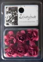 6 fleurs SHABBY BORDEAU - Zenatytude