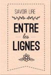 Tampon bois ENTRE LES LIGNES - Les ateliers de Karine