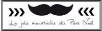 {Joyeux Noël}Tampon clear LA JOLIE MOUSTACHE DU PERE NOEL- Lorelaï design