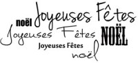 {Joyeux Noël}Tampon clear JOYEUSES FETES - Lorelaï design