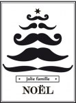 {Joyeux Noël}Tampon clear SAPIN MOUSTACHES - Lorelaï design