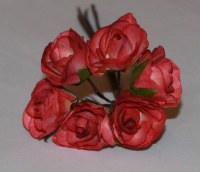 Bouquet 6 WILD ROSE papier PEACH
