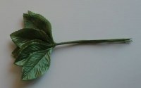 Bouquet 12 feuilles tissu - GREEN