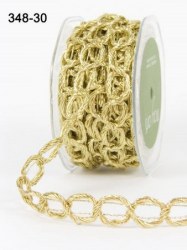 Ruban METALIC CHAIN GOLD - May arts