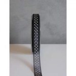 Ruban organza noir/pois blancs - May arts