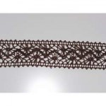 Ruban crochet large marron - May arts