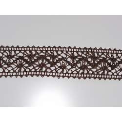 Ruban crochet large marron - May arts
