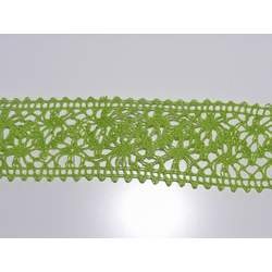 Ruban crochet large vert - Mays arts