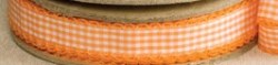 Ruban scallop gingham orange