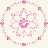 Strass BLING IT DAISY/BLUSH - Basic Grey