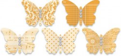 Embellissements papillons ORANGE - Jenni Bowlin