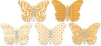 Embellissements papillons ORANGE - Jenni Bowlin