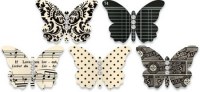 Embellissements papillons BLACK - Jenni Bowlin