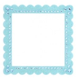 Glitter bling frame BLUE - Making memories