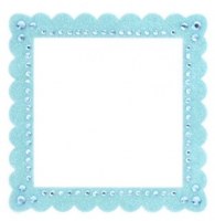 Glitter bling frame BLUE - Making memories