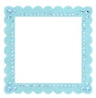 Glitter bling frame BLUE - Making memories