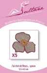 5 broderies fleurs spoon