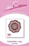5 broderies rosaces