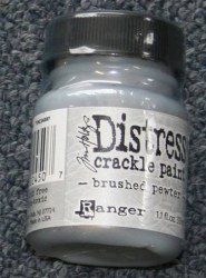 Distress crackle paint - Brushed Pewter